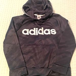 Boys Adidas Black Camo Hoodie M (10/12)